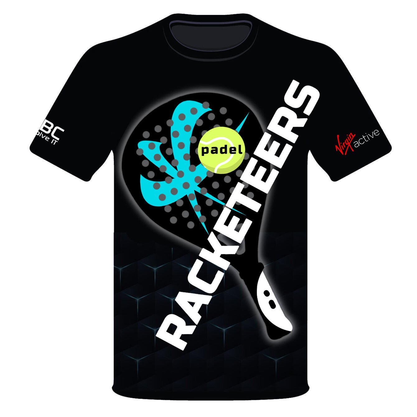 Racketeers Padel team shirt, front